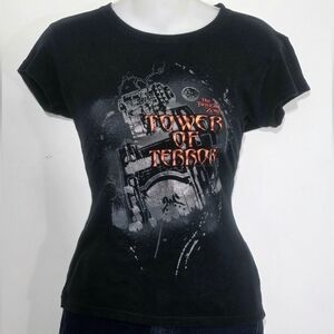 Disneyland Twilight Zone Tower of Terror Black Graphic Tee